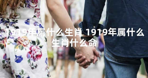 1919年属什么生肖 1919年属什么生肖什么命
